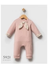 Kız Bebek Pembe Renk Kışlık Newborn Toptan Bebek Tulum (0-9 Ay)