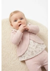 Kız Bebek Pembe Renk Kışlık Newborn Toptan Bebek İkili Takım (3-12 Ay)