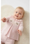 Kız Bebek Pembe Renk Kışlık Newborn Toptan Bebek İkili Takım (3-12 Ay)