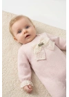Kız Bebek Pembe Renk Kışlık Newborn Toptan Bebek Tulum (0-9 Ay)