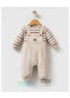 Erkek Bebek Bej Renk Mevsimlik Colourfull Tulum (0-9 Ay)