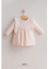 Kız Bebek Itsy Bitsy Fırfır Detaylı Dantel Şeritli Elbise Açık Pembe (6-36 Ay)