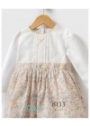 Kız Bebek Ekru Renk Mevsimlik Elbise (2-5 Yaş)