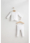 Kız Bebek Daisy Dream Alt Üst Takım Ekru Renk - Çapraz ve Dantelli Tasarım (6-36 Ay)