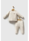 Toptan Erkek Bebek Renewall 2Li Takım Ekru Renk Mevsimlik 2Li Takım (6-36 Ay)