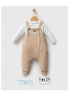 Toptan Erkek Bebek Streamlıned Salopet Bej Renk Mevsimlik Salopet (3-12 Ay)