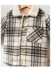 Toptan Erkek Bebek Yeşil Renk Big Plaid Kışlık Üçlü Takım (2-5 Yaş)