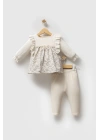Toptan Kız Bebek Lıttle Honey 2Li Takım Ekru Renk Mevsimlik 2Li Takım (6-36 Ay)