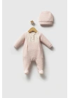 Toptan Kız Bebek Romantıc Autumn Tulum Pembe Renk Kışlık Tulum (0-6 Ay)