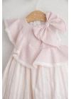 Kız Bebek Nostalgia Fırfırlı Elbise Pudra Renk - Dantel Detaylı Şık ve Hafif Tasarım (6-36 Ay)