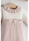 Kız Bebek Daisy Dream Tulum Pudra Renk %95 Pamuk %5 Elastan (0-6 Ay)