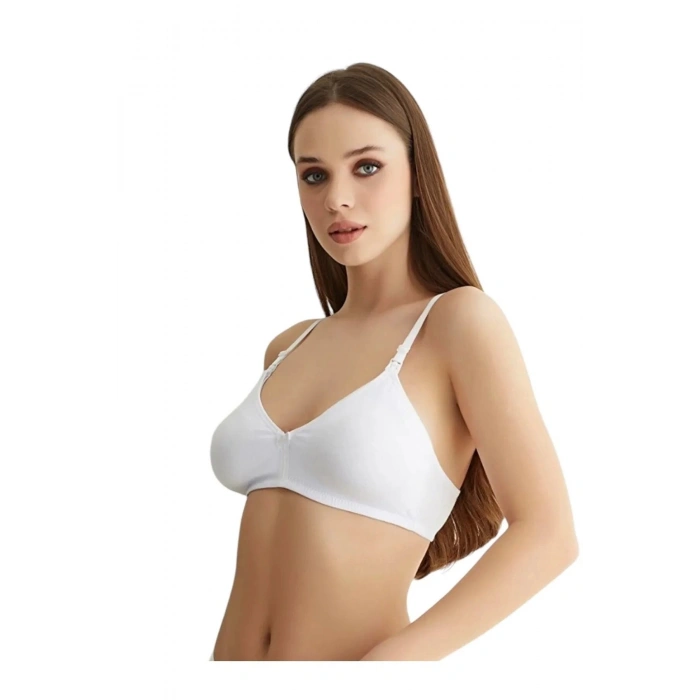 Pamuklu  Likralı Lazer Kesim İz yapmaz Emzirme Sütyeni