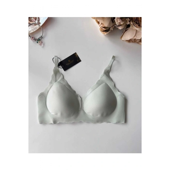 Lazer Kesim Dikişsiz Çıkarılabilir Pedli Görünmez Hiç Yok Sütyen Mint