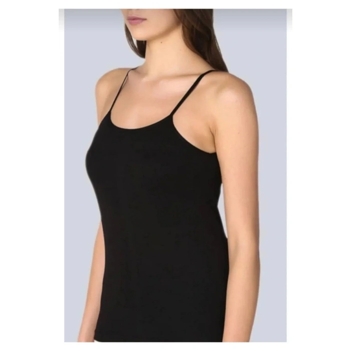 2li Kadın Pedli Atlet 6349  Siyah