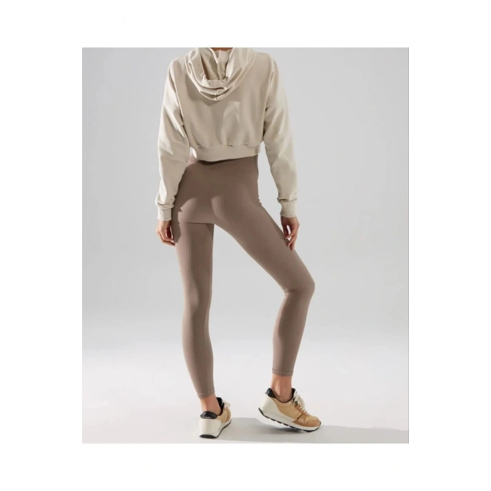 Kadın Toplayıcı  Fitilli Basen İnceltici  Spor Tayt