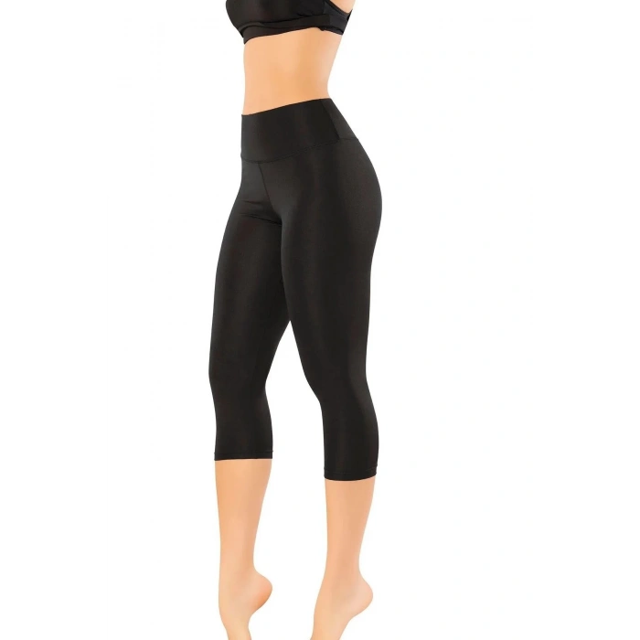 Yüksek Bel Toparlayıcı Push Up Kapri Spor Tayt