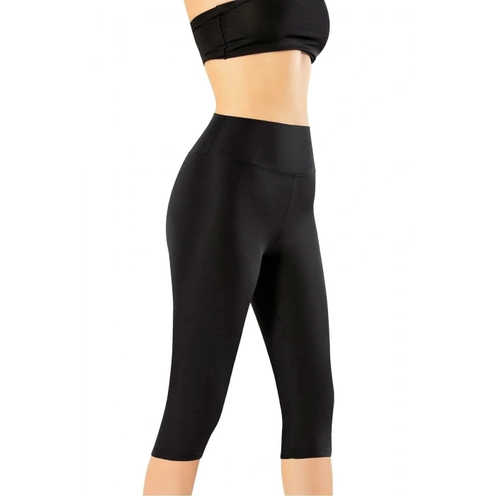 Yüksek Bel Toparlayıcı Push Up Kapri Spor Tayt