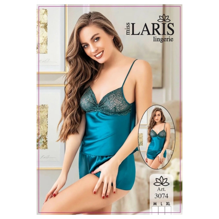 SATEN KISA ŞORT TAKIM GECELİK PETROL