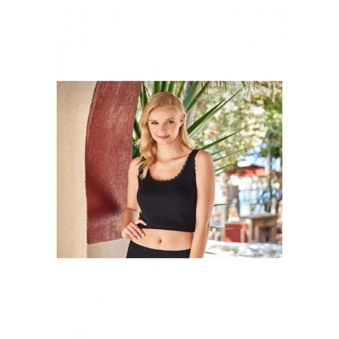 pamuklu Kadın Geniş Askılı  atlet