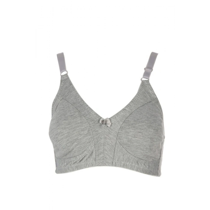 Iç Giyim Kadın Gri Penye Toparlayıcı Dikişsiz Sütyen