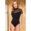 8008 Kadın Çıtçıtlı (Kancalı) Body Siyah Renk