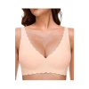 Lazer Kesim  Dikişsiz Çıkarılabilir Pedli Görünmez Hiç Yok Sütyen   Pudra  Renk