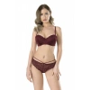 Dantel Yumuşak Cup Straplez Sütyen Külot Takımı 4090