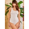 2028 Kadın Çıtçıtlı (Kancalı) Body Ekru Renk