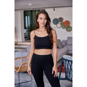 Kadın Siyah Yarım Atlet Ip Askılı Büstiyer