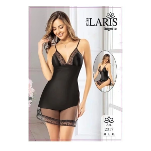 SATEN KISA GECELİK SİYAH