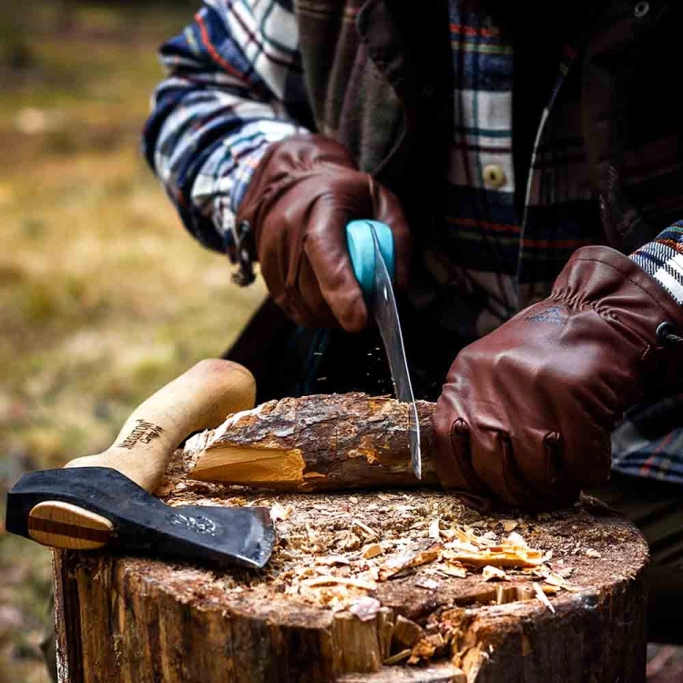 Bushcraft Deri Eldiven (Taba)