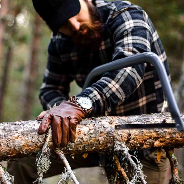 Bushcraft Deri Eldiven (Taba)