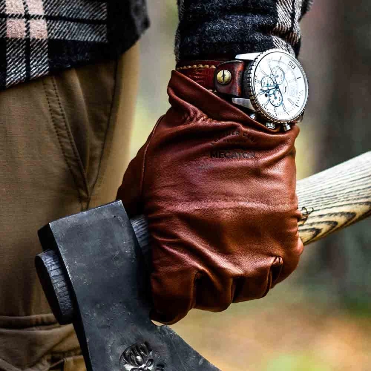 Bushcraft Deri Eldiven (Taba)