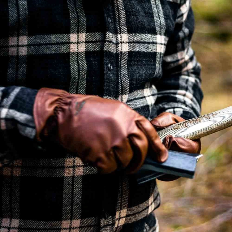 Bushcraft Deri Eldiven (Taba)