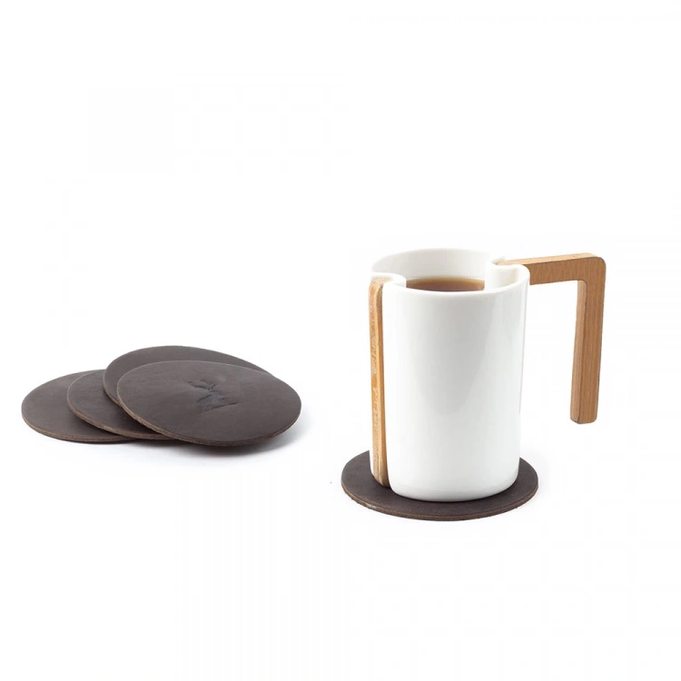 Deri Bardak Altlığı (6lı Set)