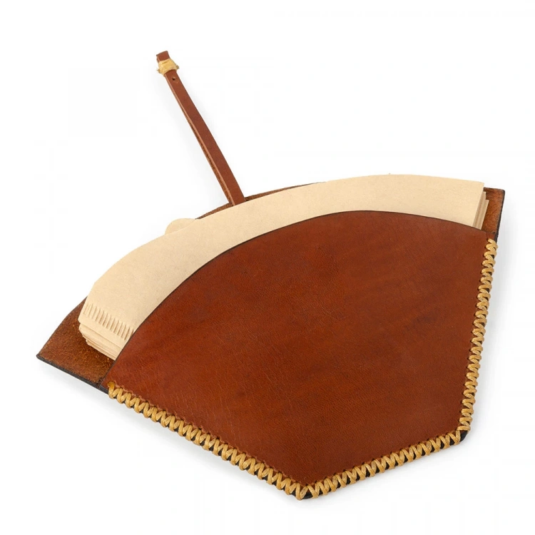 Deri Filtre Kahve Kağıt Tutacağı