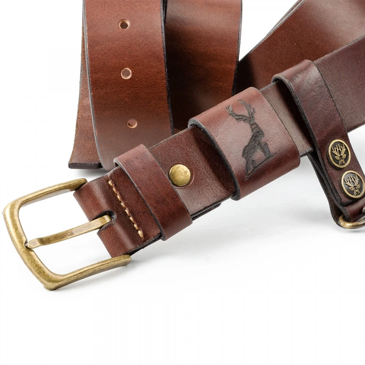 El Yapımı Erkek Deri Kemer V6