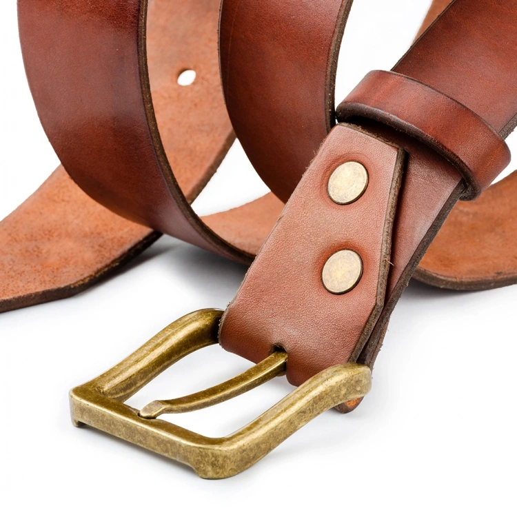 El Yapımı Erkek Deri Kemer V7