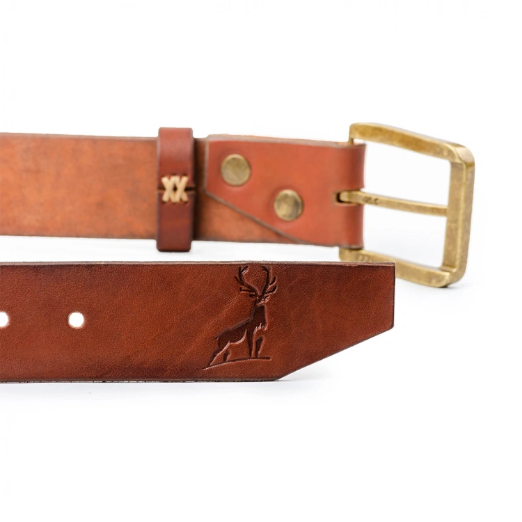 El Yapımı Erkek Deri Kemer V7