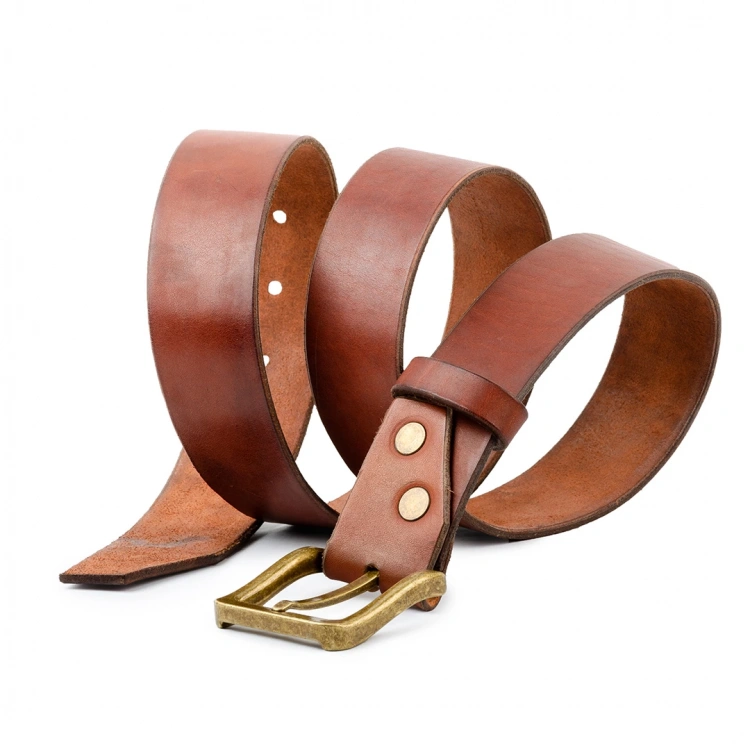 El Yapımı Erkek Deri Kemer V7