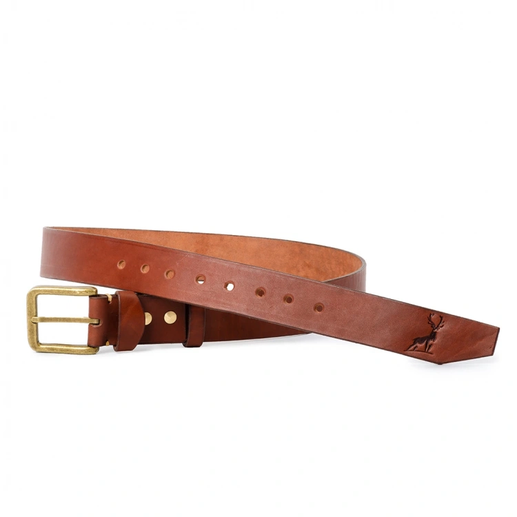 El Yapımı Erkek Deri Kemer V8