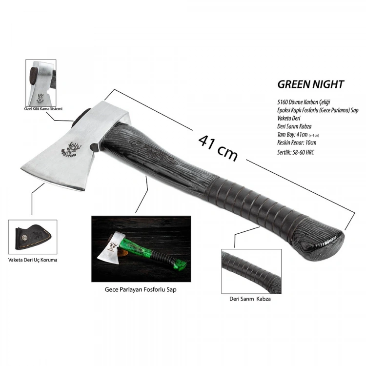 Green Night 41 cm Kamp Baltası