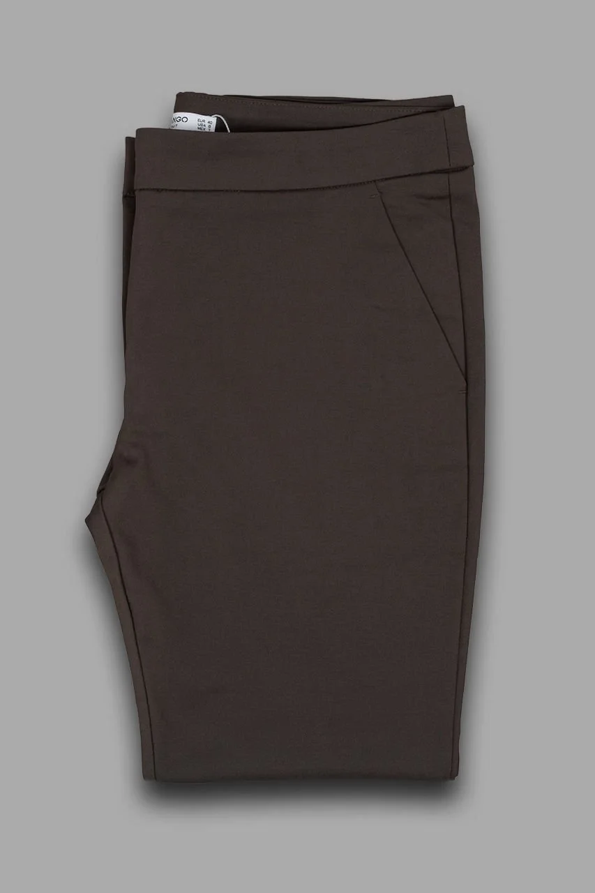 Mango Likralı Fermuarlı Paçalı Pantolon