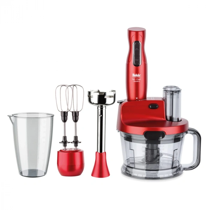 Fakir Mr Chef Quadro Kırmızı 1000 W Blender Seti Kırmızı
