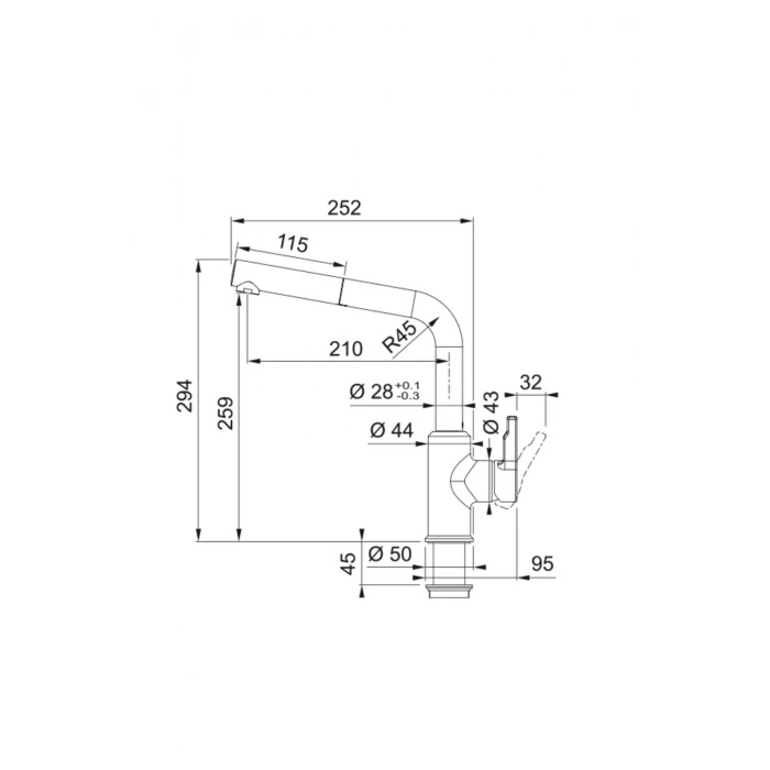 Franke Active Plus Doccia 2.0 Nero Spiralli Armatür