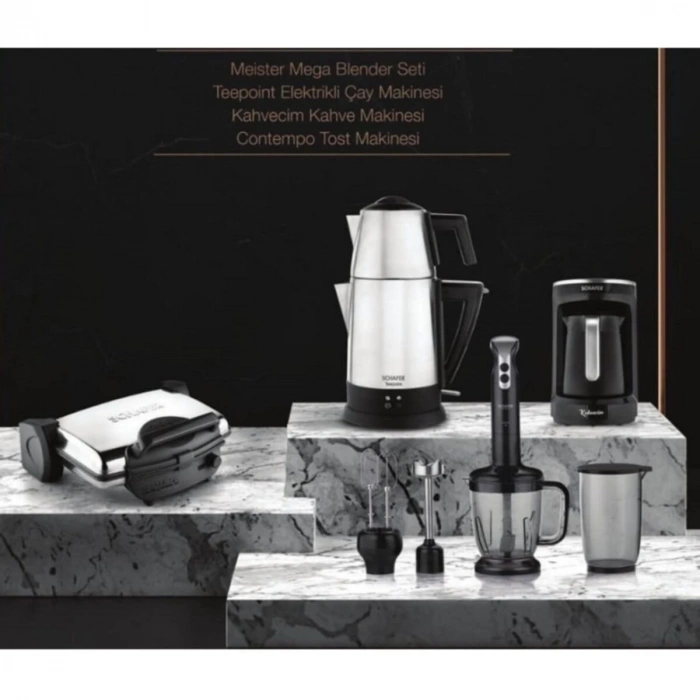 Schafer Kea Elektro Mega Ev Aletleri 4lü Set Inox