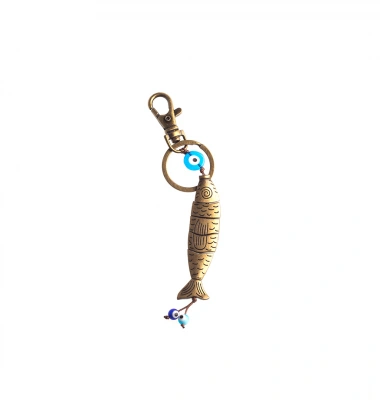 Metal Balıklı Anahtarlık (El Yapımı)