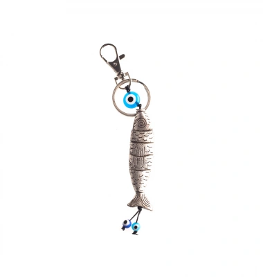 Metal Balıklı Anahtarlık (El Yapımı)