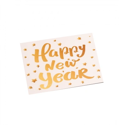 Hapy New Year Motto Kartı