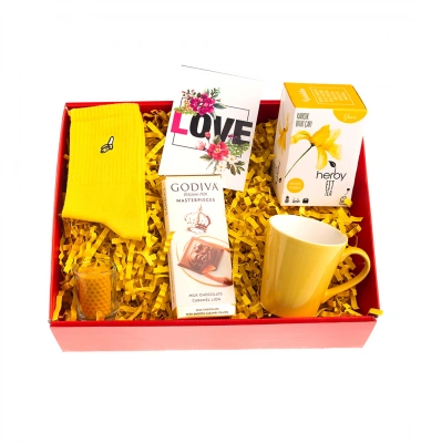 Sarı Sever Hediye Kutusu